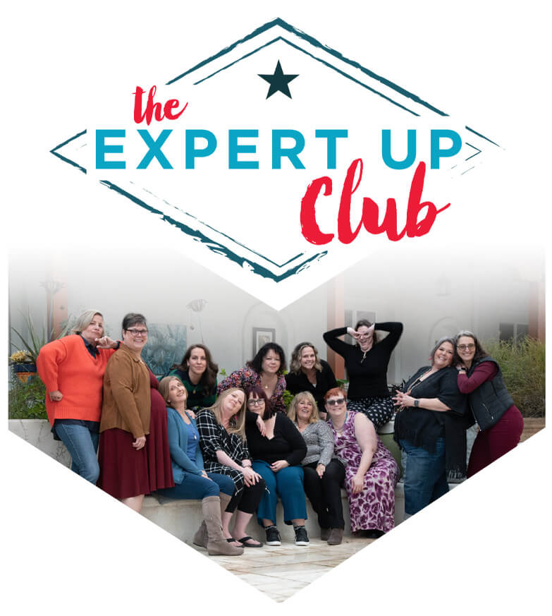 The Expert Up Club logo and group photo